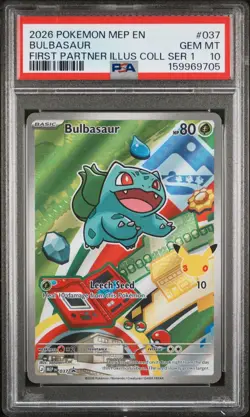 2026 POKEMON FIRST PARTNER ILLUSTRATION COLLECTION SERIES PSA 10 SEQUENTIAL SET - Image 2