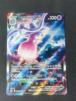 Pokemon TCG SWSH Crown Zenith Galarian Gallery Hatterene VMAX GG47/GG70 Card nm+ - Image 1