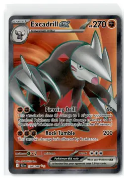 2025 Pokemon Full Art Excadrill EX #160/086 - Image 1