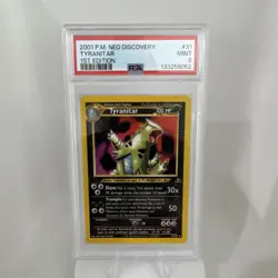 2001 Pokemon Neo Discovery Tyranitar 31/75 1st Edition PSA 9 English - Image 1