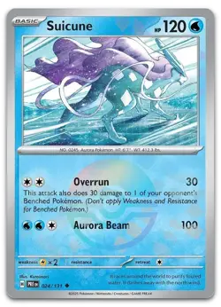 Suicune (Poke Ball Pattern) #24/131 (Holo) NM SV: Prismatic Evolutions Pokemon - Image 1