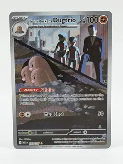 2026 Pokemon TCG English Team Rocket's Dugtrio 239/217 Full Art - Image 1