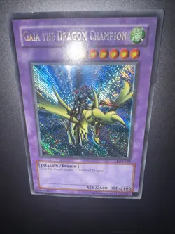 Gaia The Dragon Champion LOB-125 Secret Rare Unlimited Yu-Gi-Oh LOB - Image 4