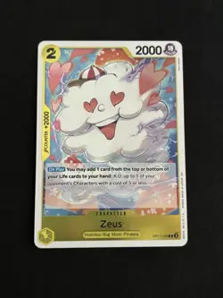 Zeus OP11-106 A Fist of Divine Speed Foil One Piece TCG - Image 1