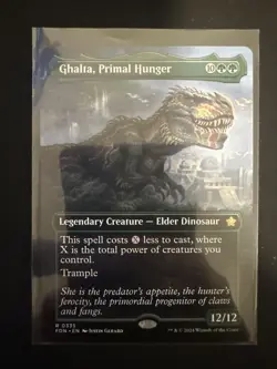 Ghalta, Primal Hunger x1 1x Borderless Foundations NM MTG - Image 1
