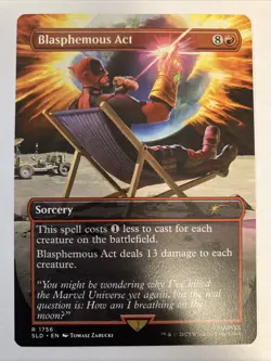 1x Blasphemous Act, 1756, Non-Foil, Secret Lair Drop - Deadpool, MTG NM - Image 1