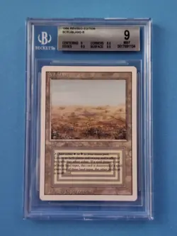 Scrubland Revised MTG Reserved List Dual Land Graded BGS 9 Mint! 9.5 GEM... - Image 1