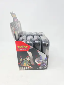 Lot Of 8 Pokemon Black Bolt And White Flare Brand New Sealed Tins With Display - Image 2