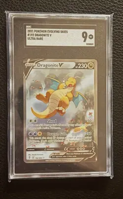 2021 Pokemon Evolving Skies #192 Dragonite V Ultra Rare - Image 1
