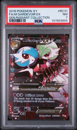 2016 POKEMON XY GENERATIONS #RC31 FULL ART/M GARDEVOIR EX PSA 7 - Image 1