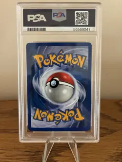 Pokemon TCG Meganium 10/111 Neo Genesis Holo Rare PSA 7 NM Foot Swirl - Image 2