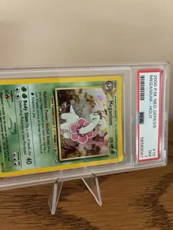 Pokemon TCG Meganium 10/111 Neo Genesis Holo Rare PSA 7 NM Foot Swirl - Image 3