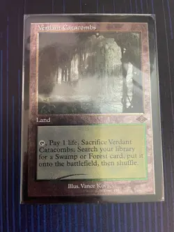 Verdant Catacombs Retro Frame Foil Etched Modern Horizons 2 Rare Fetch Land NM - Image 1