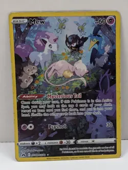Pokemon Mew GG10 GG70 Crown Zenith Galarian Gallery Full Art Holo Rare MP - Image 1