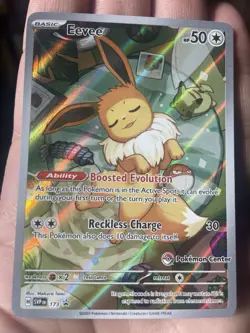 Eevee 173 Pokemon Center Exclusive 🔥173 Prismatic Evolutions Promo 🔥 - Image 1