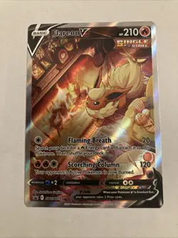 Pokemon TCG Flareon V SWSH179 Sword & Shield Promo Holo Near Mint Pk0024 - Image 1