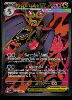 Mega Dragalge ex 104/086 ME04: Chaos Rising Ultra Rare Pokemon - Image 1