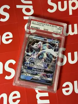 2017 POKEMON SUN AND MOON PRIMARINA GX #42 MINT 9 PSA - Image 1