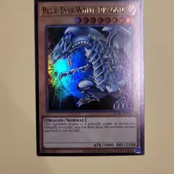 Konami Blue-Eyes White Dragon LCKC-EN001 Legendary Kaiba Ultra Rare Holo - Image 1