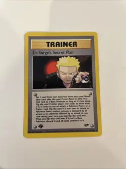 Lt. Surge’s Secret Plan 107/132 Rare Master Ball Art Gym Challenge Pokemon! - Image 1