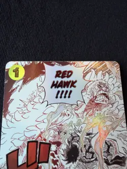 Bandai ONE PIECE Gum-Gum Fire-Fist Pistol Red Hawk OP11-114 R Foil Alt Art EN - Image 2