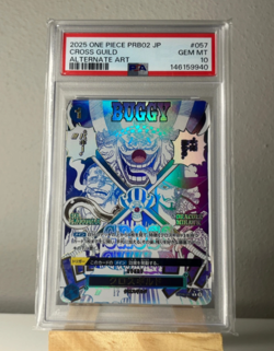 One Piece PSA 10 Cross Guild #OP09-057 PRB02 Alternative Art 2025 Japanese - Image 1
