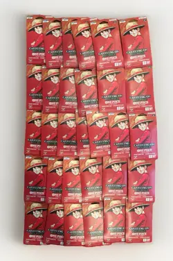 Sealed One Piece TCG OP-13 Carrying On His Will Sleeved Booster Packs Lot Of 31 - Image 1