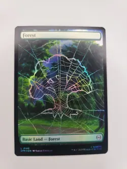 Forest (Foil) Full Art Marvel Spiderman NM [PACK FRESH] 0193 Mtg - Image 1