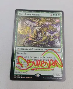 Nyxbloom Ancient Theros Beyond Death Foil NM Signed By Artist Filip Burburan - Image 1