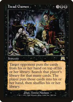 Head Games 155 Rare Onslaught Magic: The Gathering Near Mint - Image 1