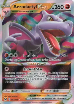 Aerodactyl VSTAR 093/196 Holo VSTAR Rare Lost Origin Pokemon Lightly Played - Image 1
