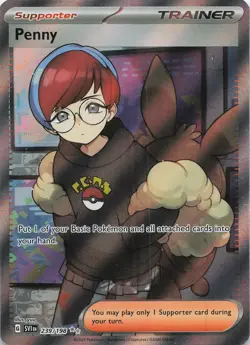 Penny 239/198 Ultra Rare Scarlet & Violet Pokemon Lightly Played - Image 1