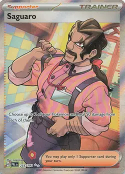 Saguaro 255/193 Ultra Rare Paldea Evolved Pokemon Lightly Played - Image 1
