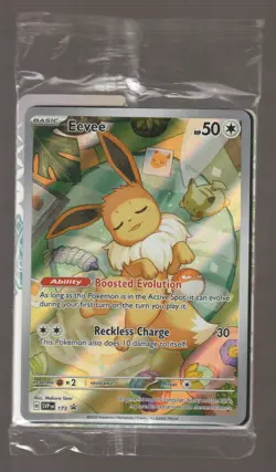 Pokemon Prismatic Evolutions - Eevee SVPEN 173 Black Star Promo - SEALED - Image 1