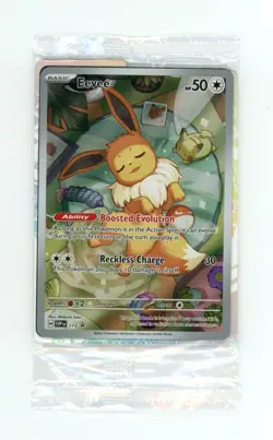 EEVEE FULL ART HOLO 173 Black Star ETB Promo Prismatic Evolutions Pokemon SEALED - Image 1