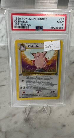 Pokemon TCG Clefable Jungle 17/64 1st Edition Rare Psa 9 - Image 1