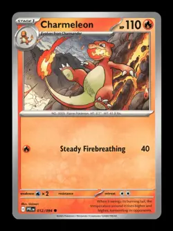Charmeleon Common ME02: Phantasmal Flames 012/094 NM Pokemon NM - Image 1