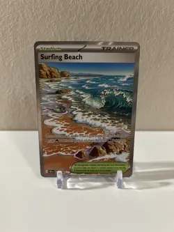 Pokemon ME04: Chaos Rising Surfing Beach 114/086 Ultra Rare English NM - Image 1