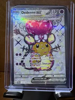 Dedenne ex 239/193 Full Art Ultra Rare Holo Pokemon 2023 Paldea Evolved - Image 1