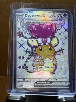 Dedenne ex 239/193 Full Art Ultra Rare Holo Pokemon 2023 Paldea Evolved - Image 2
