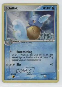 Wartortle German Reverse Foil Pokemon EX Crystal Guardians #43 2006 - Image 1