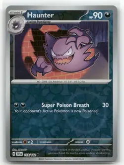 Haunter Reverse Holo 103/162 SV05: Temporal Forces Common Pokemon TCG - Image 1