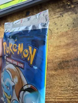 Pokemon Base Set Booster Pack Blastoise Art Sealed 21.46g Heavy - Image 5