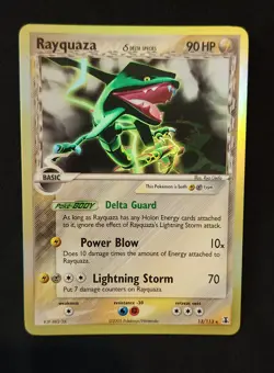 Pokemon TCG Rayquaza Delta Species 13/113 Holo LP - Image 1