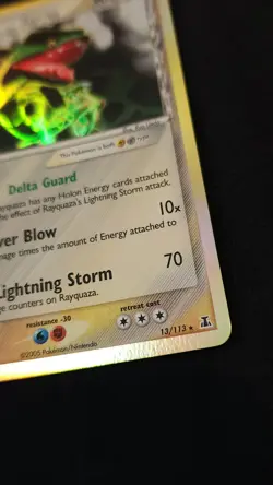 Pokemon TCG Rayquaza Delta Species 13/113 Holo LP - Image 5
