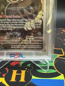 2024 POKEMON STELLAR CROWN POKEMON CENTER ETB SVP PROMO #141 NOCTOWL PSA 9 - Image 5