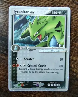 Pokemon POP Series 1 Tyranitar ex 17/17 Holo Rare MP - Image 1