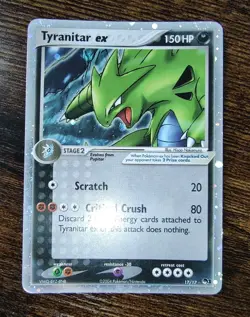 Pokemon POP Series 1 Tyranitar ex 17/17 Holo Rare MP - Image 2