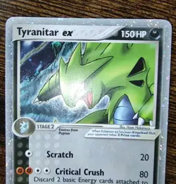 Pokemon POP Series 1 Tyranitar ex 17/17 Holo Rare MP - Image 3