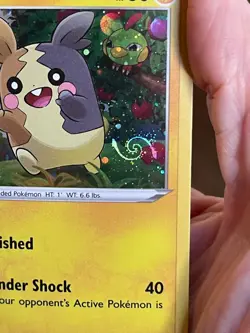 POKEMON MORPEKO SWSH116 PROMO BLACK STAR COSMOS HOLO HD SWIRL NM CARD SEE PICS - Image 3